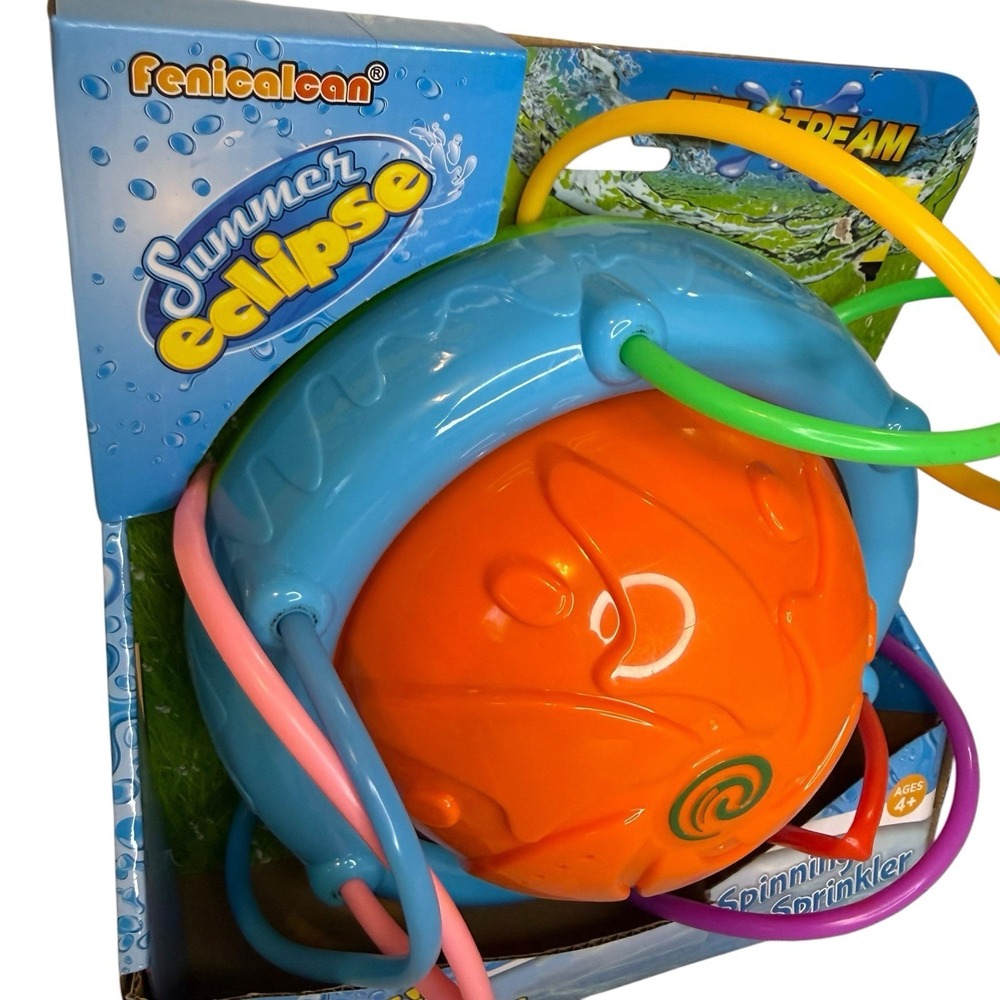 Summer Eclipse Jet Stream Spinning Water Sprinkler With 6 Water Wiggle Tubes NEW - Picture 7 of 7
